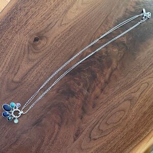 Style & Co. Silver 18” Necklace with a Blue pendant